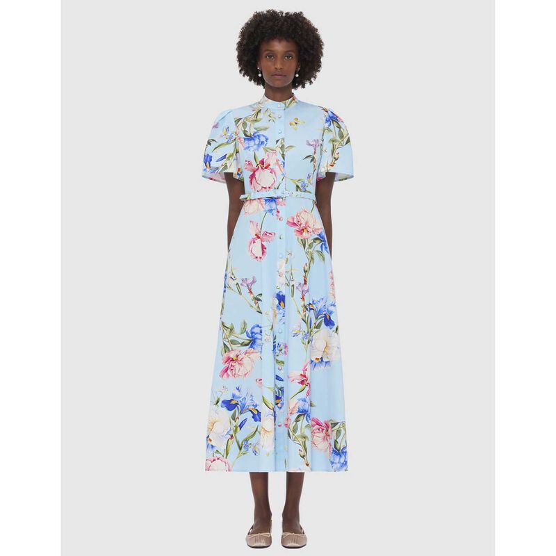 LEO LIN Bianca Short Sleeve Midi Dress image number 3